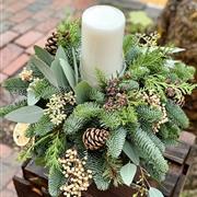 Snow White Candle Arrangement
